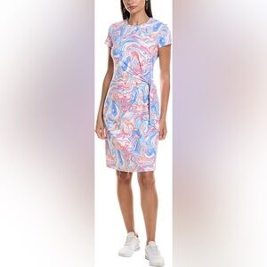 J.McLaughlin Elora Catalina Cloth TShirt Dress Women Large Multicolor Resortwear